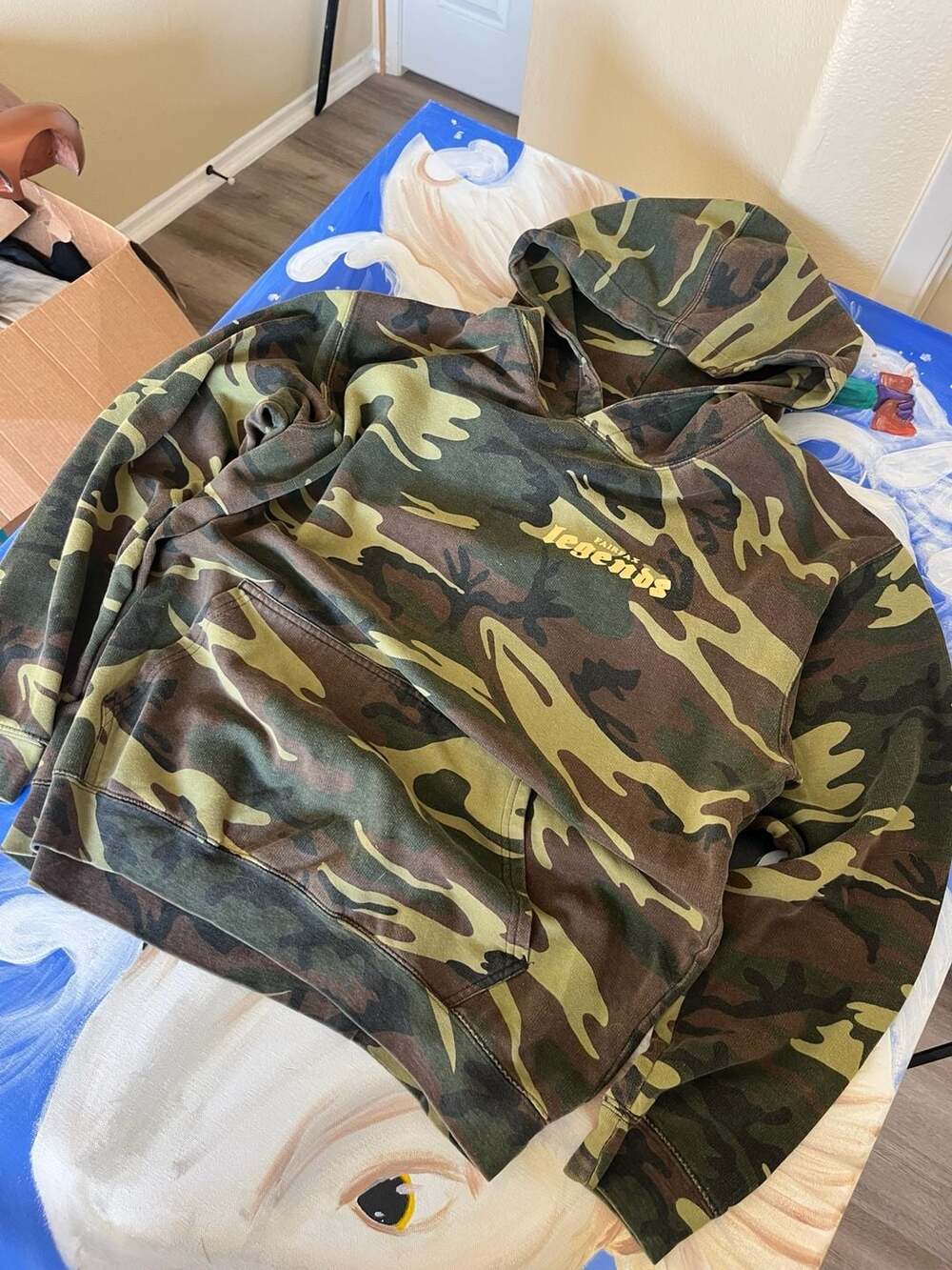 Pink Dolphin Fairfax Legends Camo Hoodie Size Medium